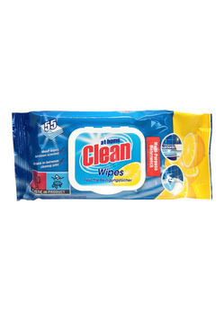 At Home chusteczki uniwersalne 55szt Lemon