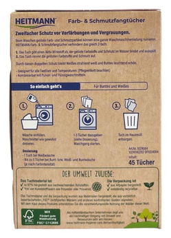 Heitmann Farb&Schmutz chusteczki wyłap. 45szt