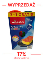 Vileda gąbki do naczyń Non-Scratch 3+1szt