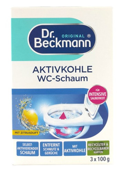 Dr Beckmann Aktivkohle WC-Schaum Zitrus 3x100g