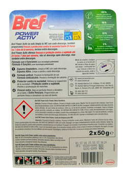 Bref Power Activ kulki do WC 2x50g Flower