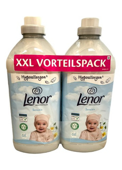 $Lenor 2x1,7l 2x68 płukań Sensitiv (biały) DE