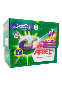 Ariel 14 prań kapsułki 3in1 Kolor Extra