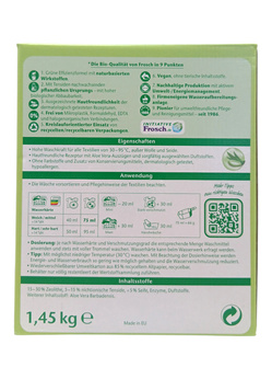 Frosch 22 prania proszek Sens. Aloe Vera 1,45kg