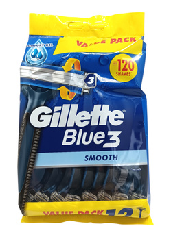 Gillette Blue3 maszynki jednorazowe 12szt Smooth