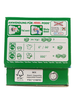 $Ariel 10 prań kapsułki 3in1 Uniw. Touch of Lenor