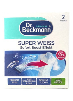 Dr Beckmann Super Weiss saszetki wybiel. 2x40g