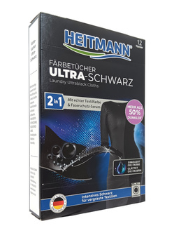 Heitmann Ultra Schwarz chust. do czarnych 12szt