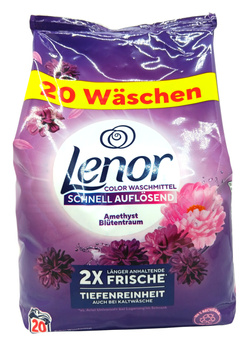 Lenor 20 prań proszek Kolor Amethyst 1,2kg