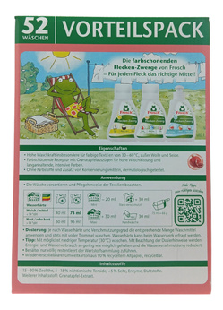 Frosch 52 prania proszek Kolor Granatapfel 3,432kg
