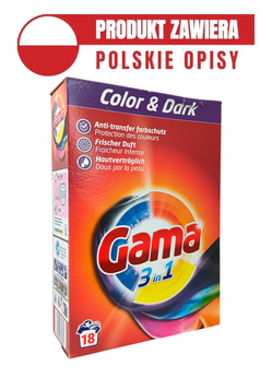 Gama (Vizir) 18 prań proszek Kolor 1,08kg