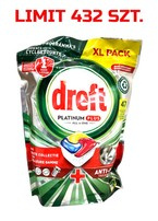 $DREFT PLATINUM+ 47szt kaps. do zmywarki Lemon