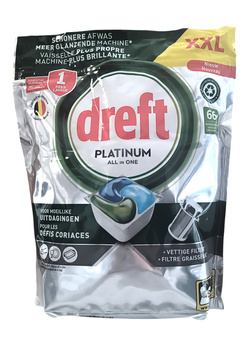 DREFT PLATINUM 66szt kaps. do zmywarki Original