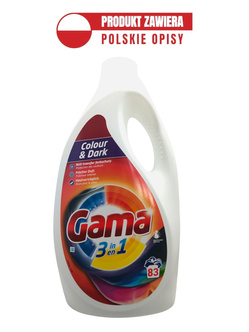 Gama (Vizir) 83 prania żel Kolor 3,735l