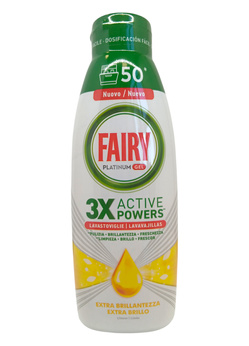 Fairy 50 myć żel Platinum do zmyw. 900ml Lemon