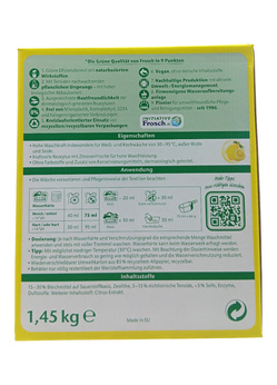 Frosch 22 prania proszek Uniwersal Citrus 1,45kg