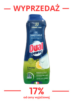 Dual Power 33 mycia żel do zmywarek 660ml Limone