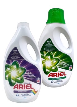 Ariel 40 prań żel 2l 4x (2x Uniw. 2x Kolor)