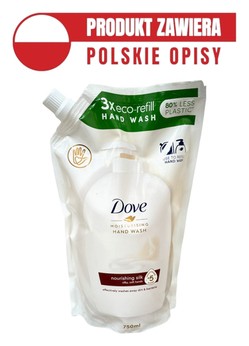 Dove 750ml mydło zapas Fine Silk