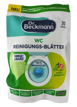 Dr Beckmann magiczne listki do WC 20szt Citrus