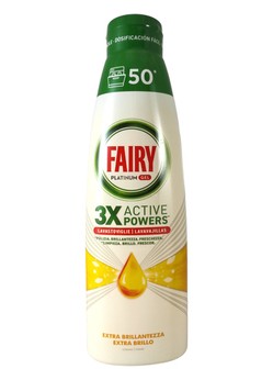 Fairy 50 myć żel Platinum do zmyw. 1l Lemon