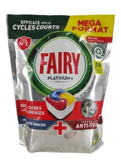 Fairy Platinum+ 39szt kaps. do zmywarki Lemon